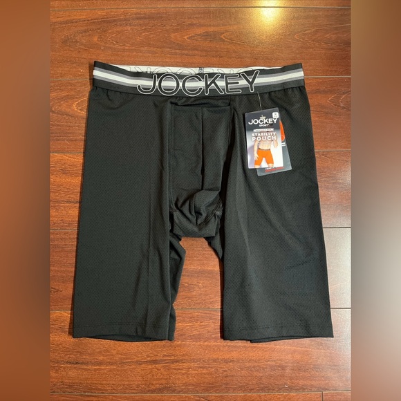 4 Jockey Breathable Mesh Mens Medium Quad Short Brief 11” Inseam Stability Pouch - Picture 3 of 12